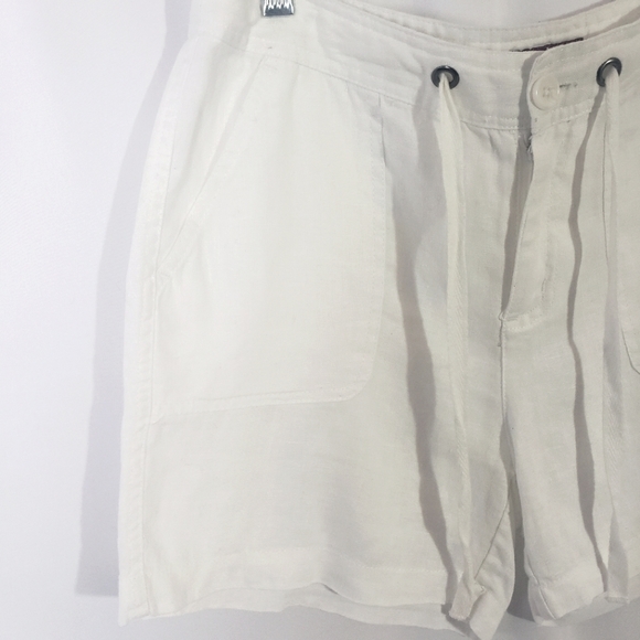 Merona White Linen Shorts - Picture 3 of 9